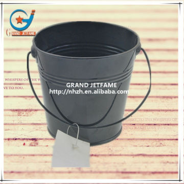 modern house mini cylindrical black metal holder