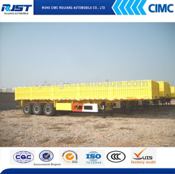 Tri-Axles Trailer with Side Wall For Sale