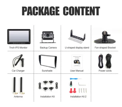 7 inch 1080P Wireless Truck Reversing Camera System