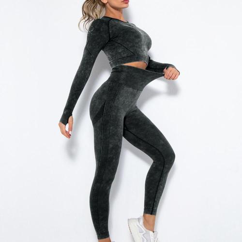 Frauen-Qualitäts-lange Leggings-nahtloser Yoga-Anzug