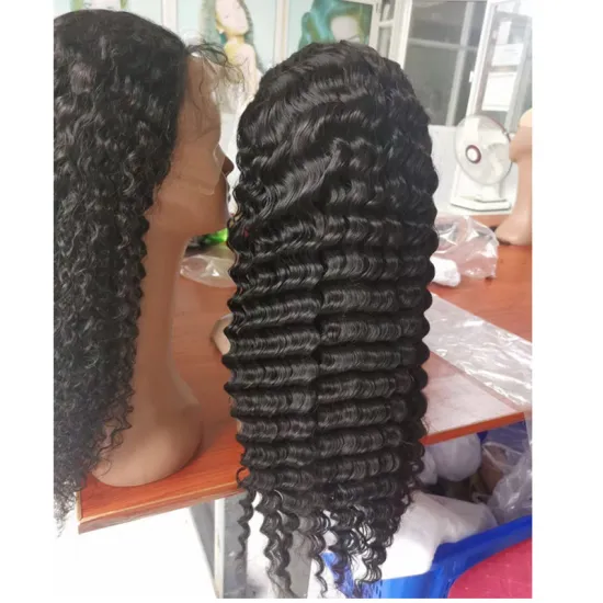 Cheap Deep Wave 13X4 Lace Frontal Wig Transparent Lace Virgin Brazilian Hair 360 Wigs 40 Inch Human Hair Full Lace Front Wig