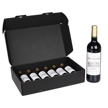 6 bottiglie Bordeaux Wine Box Packaging Reput Business Red Wine
