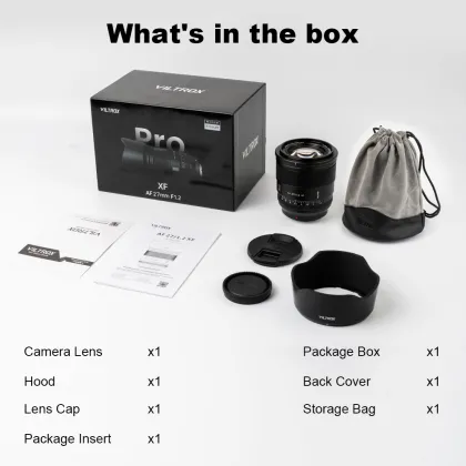 Viltrox 27mm F1.2 Lens: Autofocus APS-C FUJIFILM Camera Compatible