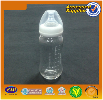 2013 240ml High Quality Borosilicate Glass Baby Feeding Bottle (LW-B002)