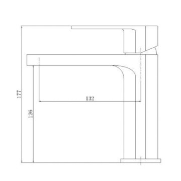 contrast color single handle basin tap mixer