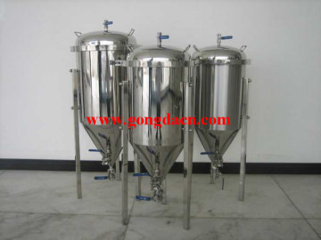 stainless steel home brew beer glycol jacket conical fermenter