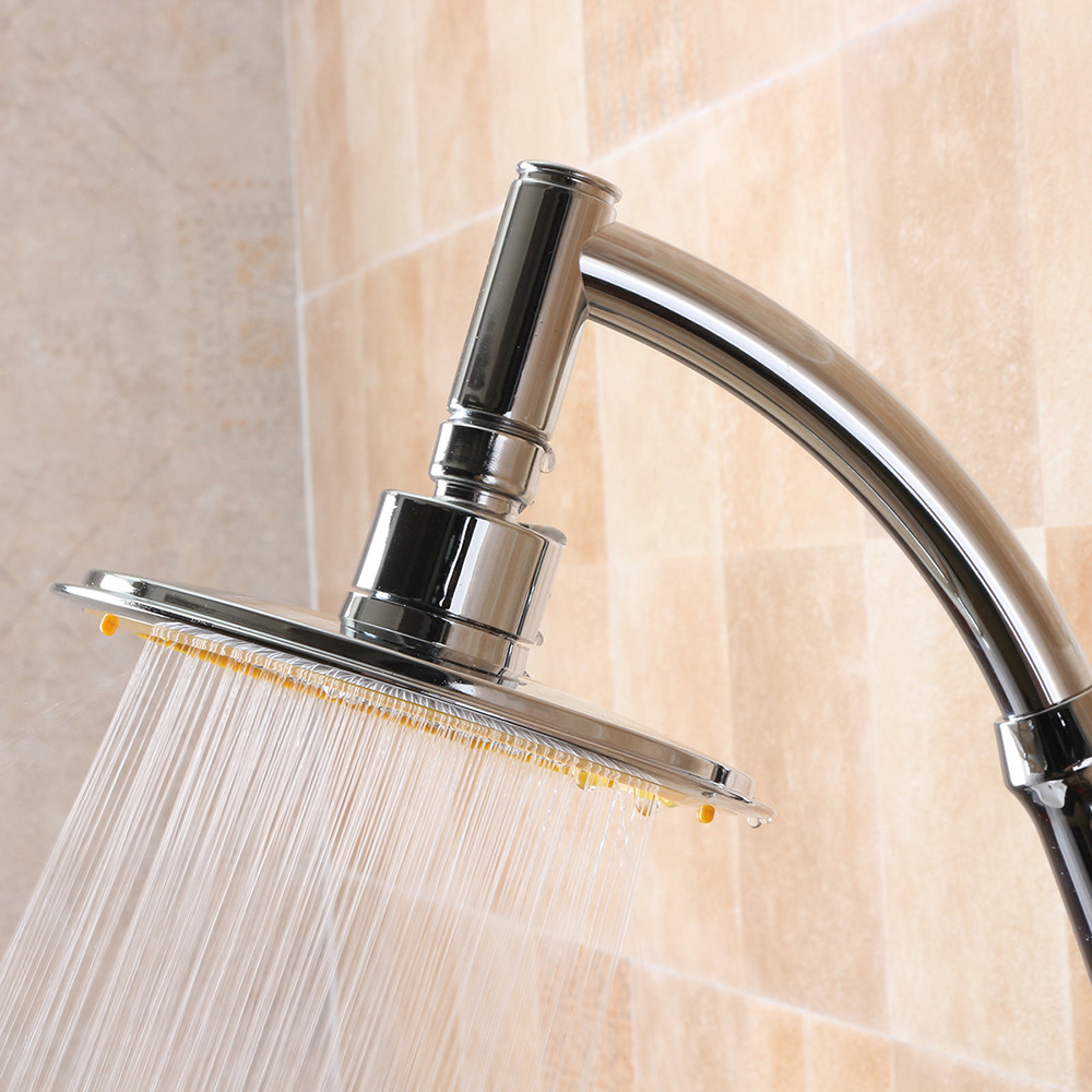 6 inch adjustable shower head rain shower head anti limestone water saving nozzle ionic shower head regadera para ducha 30A29