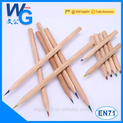 Natural wood colored pencils/12 colored pencil with burlywood pencil body