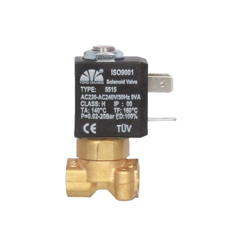 Yongchuang 5515-08 2 Way CEME Coffee Machine Air Water Brass Solenoid Valve - AC220V