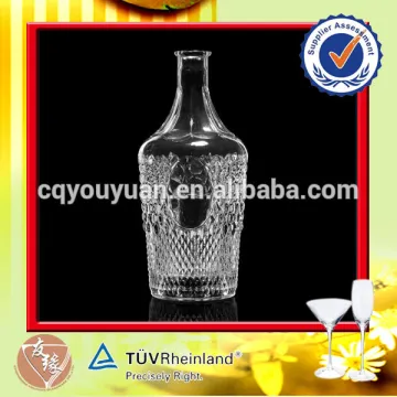 Wholesale large capacity 2L glass talking vodka bottle