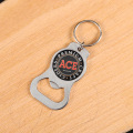 Custom Logo Metal Bottle Opener Keychain with Offset Printing and Silk Screen Printing Made of Iron