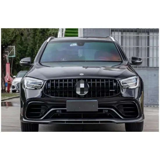 Front and Rear Bumpers Grille Kit for Mercedes-Benz GLC X253 2020-2022 GLC63 AMG