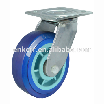 blue color PU caster wheel, heavy duty caster wheel,load capacity from 300 to 460 kgs