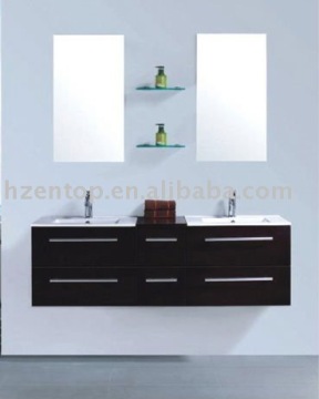 Double basin MDF Bathroom Cabinet