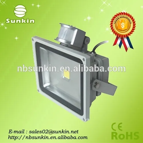 led flood light sensor 30w with competitive price 3 years warranty
