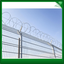 Galvanized razor type barbed wire