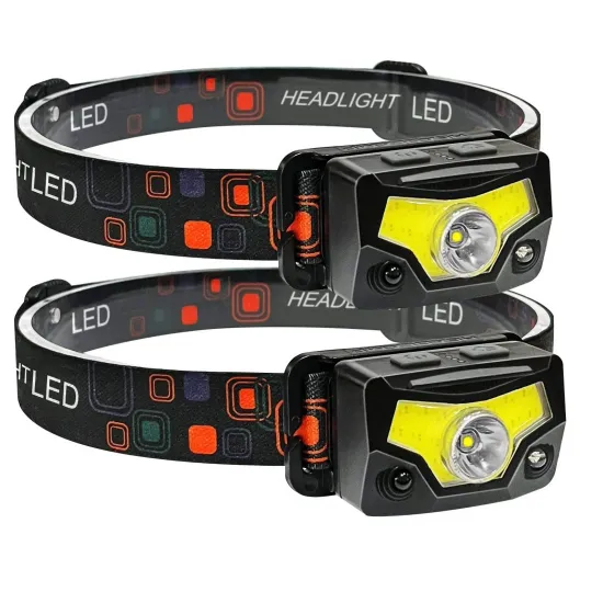 Rechargeable Camping Motion Sensor Headlamp with LED Light - All Perspectives Induction Head Torch