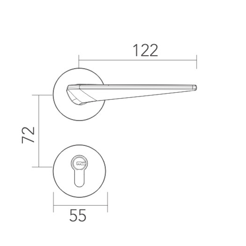 Modern simple split lock
