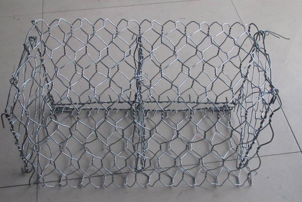 Galvanized Gabion Of Twisted Hexagonal Wire Mesh