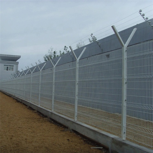 galvanized curved welded garden fence