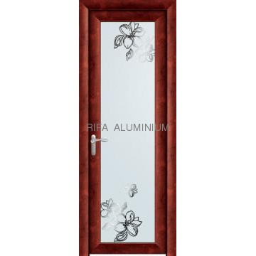 Aluminum Swing Door Profile/Wood Grain Transfer Printing Aluminum