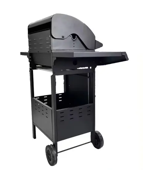 Large Backyard Party Garden Charcoal&Gas Barbecue Grill Smoker Camping Outdoor Kitchen Cart BBQ Grills Trolley Order: 2 Pieces