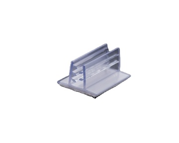 Plastic Shelf Talker Extrusion with Adhesive Gripper Sign Holder for POS Labels