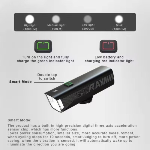 સાયકલિંગ સાધનો શ્રેષ્ઠ એલઇડી બાઇક લાઇટ્સ 2600 એમએએચ યુએસબી રિચાર્જ સાયકલ હેડલાઇટ્સ વોટરપ્રૂફ રેટિંગ બાઇક હેડ લાઇટ