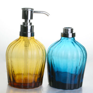 Amber Colored glass empty shampoo bottles wholesale