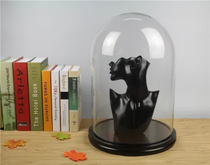 ODM/OEM Glass Dome with Base - D30cm * H43cm