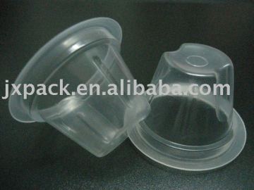 slinky round barrel shape 20ml placstic PP cup (jelly cup)