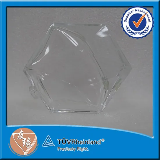 Super Flint Hexagon Glassware Bottle 100ML Pump Perfume Bottle