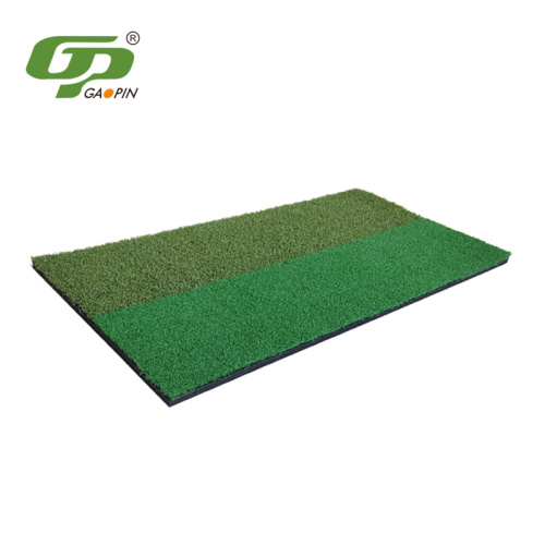 Dual Turf Golf Chipping Mat with Rubber Holder