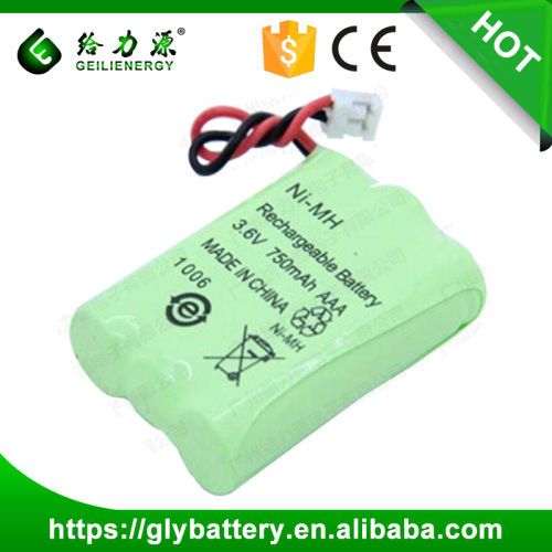 Nimh 750mah Aaa 3.6v Rechargeable Batteries/cells Packs Cordless Phone