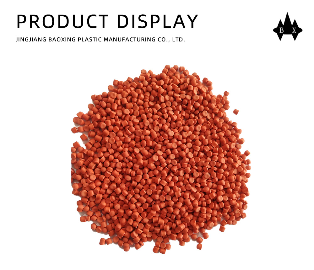 Orange-Red PVC Plastic Granules for Cable X