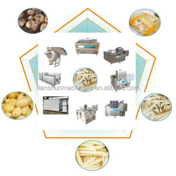 High Quality Electric Semi Automatic French Fries Production Line for Snack Food Factory