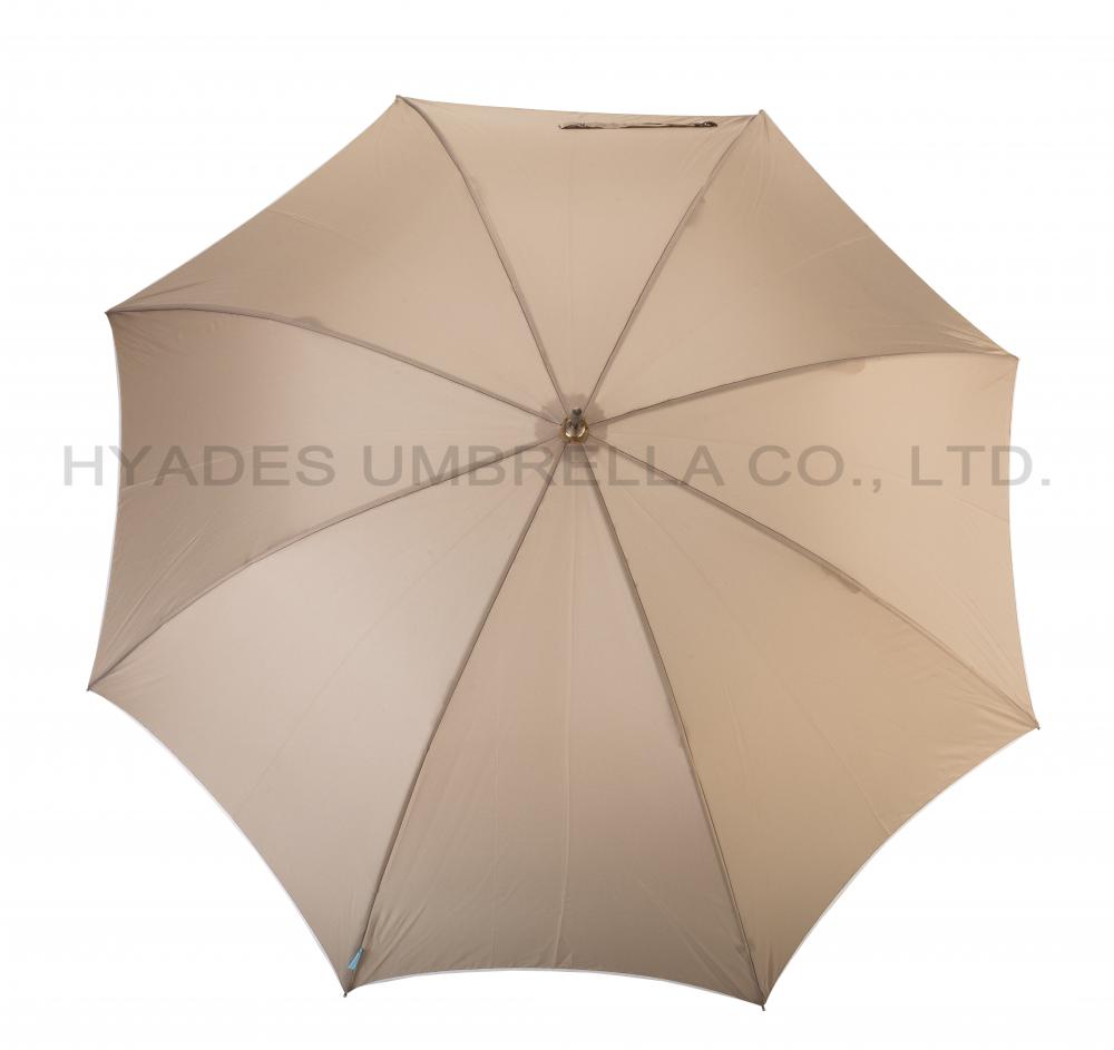 Ladies Plain Color Manual Open Straight Umbrella