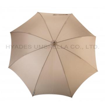 Parapluie droit ouvert pour femme, couleur unie