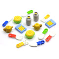 Multi Type Tableware Shaped 3D Cabochon Handmade Bead Charms 100pcs/bag Or Kitchen Table Ornaments Bead DIY Spacer