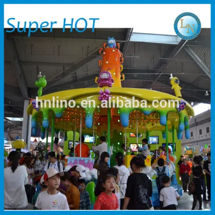 Indoor amusement rides equipment! Lino amusement small carousel rides for shop mall