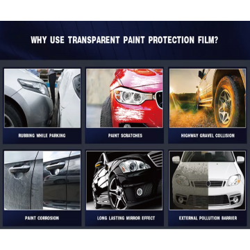 Anti-amarelo TPU Auto-cura TPU PPF Film de proteção de tinta de carro