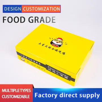 Roast chicken packaging takeaway fast food paper box