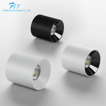 Commercial Indoor Dimmable LED Down Lights - Surface Mount Pendant Round Cylinder COB LEDs