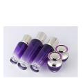 Skin care bottle set of purple glass bottle