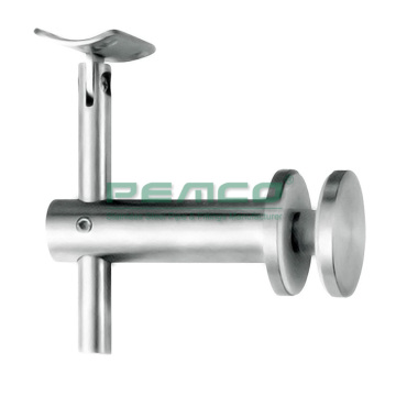 Pj-B409 Adjustable Pipe Glass Mounted Bracket for Tempered Tube Handrail