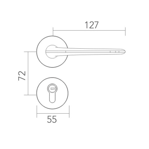 Cerradura de puerta silenciosa tamponada para una reducción de ruido