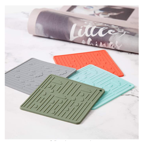 Custom Square Silicone Coasters for Drinks
