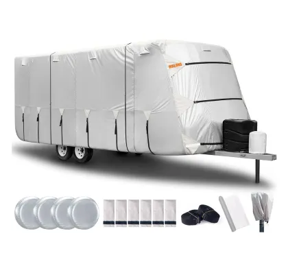 Waterproof UV Resistant Camper RV Motorhome Exterior Accessories & Car Trailer Covers for Caravans