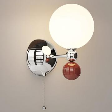 Nordic Minimalist LED Milky White Bedroom Mur