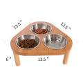 Bamboo Stand Pet Cat Dining Table